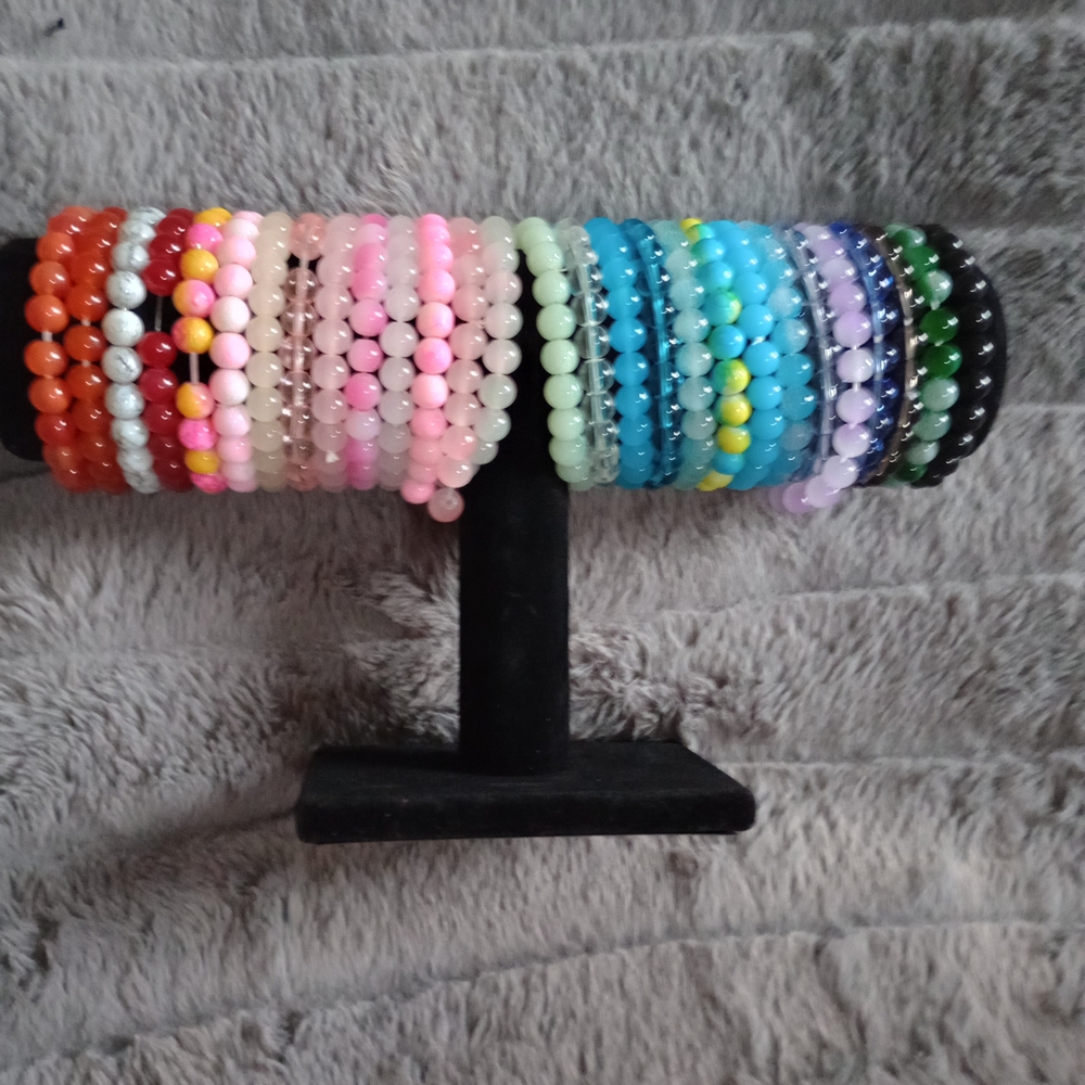 Colorful Beaded Bracelet Set